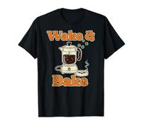 Wake And Bake - Divertente caffè e Fumo del Ringraziamento Maglietta