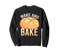 Wake and Bake Funny Sourdough Baking Bread Gift Felpa