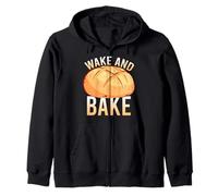 Wake and Bake Funny Sourdough Baking Bread Gift Felpa con Cappuccio