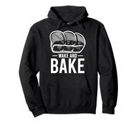 Wake and Bake Funny Sourdough Baking Bread Gift Felpa con Cappuccio