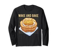 Wake and Bake Funny Sourdough Baking Bread Gift Maglia a Manica