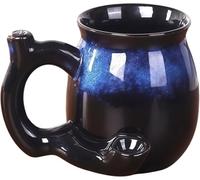 Wake & Bake - Tazza da caffè da 300 ml, per compleanni, Halloween, feste di Natale e idee regalo (blu)