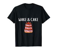 Wake & Cake Costume Funny Cake Baker Decorator Meme Costume Maglietta