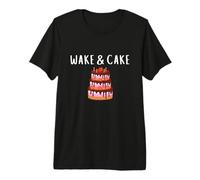 Wake & Cake Costume Funny Cake Baker Decorator Meme Costume Maglietta Premium