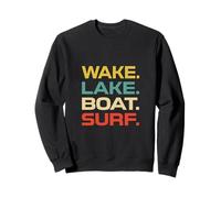 Wake Lake Boat Surf Surfing Surfboarding Surfboard Felpa
