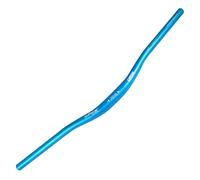 Wake Manubrio per bicicletta in lega di alluminio, ampio e extra lungo, per ciclismo in discesa, per mountain bike da strada, mountain bike, 31,8 mm x 720 mm (blu)
