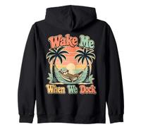 Wake Me When We Dock Divertente Crociera Bradipo Felpa con Cappuccio