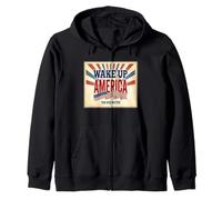 Wake Up America Patriottica Americana Felpa con Cappuccio