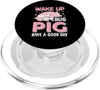 Wake Up Hug Pig Buona giornata PopSockets PopGrip per MagSafe