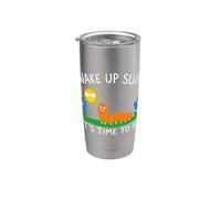 Wake Up Sluts It's Time to Sin, Funny Animal Meme Bicchiere termico in acciaio inox doppia parete