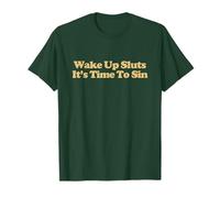 Wake Up Sluts It's Time To Sin Shirt Y2k Trendy LGBTQ Maglietta