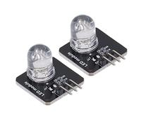 Wakects 10 Pezzi Modulo LED Modulo LED Decorativo 10mm 3,3 V a 5 V TTL Lavagna Luminosa Chip Lampadina PWM Oscuramento Ad Alto Livello per MCU Indicatore Lampada Tubo Decorazione Domestica (MRB050D