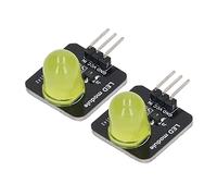 Wakects 10 Pezzi Modulo LED Modulo LED Decorativo 10mm 3,3 V a 5 V TTL Lavagna Luminosa Chip Lampadina PWM Oscuramento Ad Alto Livello per MCU Indicatore Lampada Tubo Decorazione Domestica (MRB050C