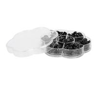 Wakects 184 Pcs Black Fungo a Cupola di Sicurezza a Cupola Bottoni, Sviluppare Immaginazione e creatività, Adatti a Tutti i di Giocattoli e Artigianato, Comodi da Usare con Varie Dimensioni per Fai