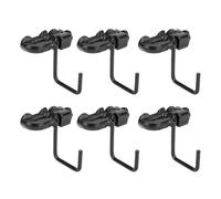 Wakects 6pcs L Gancio Pista, Struttura in Acciaio Ad Alta densità, Gestione del Carico Affidabile per Camion, Rimorchio, con Resistenza di Rottura di 1500 libbre. Installazione Versatile e