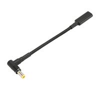 Wakects Adattatore da USB C a DC 5.5x2.5mm 100W Chip PD, Cavo in Nylon e | Alluminio e Nylon Intrecciato, per Laptop da viaggio. Alimentatore USB PD, Ingresso 20V 5A, Uscita 5.5x2.5mm.