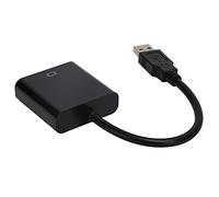 Wakects Adattatore USB 3.0 a VGA 1080p 5Gbps Cavo Display Multi (BLACK) | ABS Housing, Scheda Video Esterna, Laptop Desktop, Monitor Proiettori TV, 10 RPi, Alimentazione USB