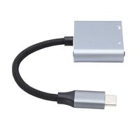 Wakects Adattatore USB C per Occhiali AR, Convertitore Type C per Occhiali e Ricarica, USB Carica e Adatta, Ricarica AR 2x4K 60Hz PD 100W Plug and Play in Lega di Alluminio for