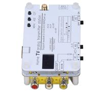 Wakects Analog TV Transmitter TV Signal Transmitter Home Analog Station 1080P AV Input N to P System VHF UHF 10 to 20m with Adjustable Frequency for DVD PC Mobile Phone