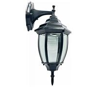 Wakects Applique da Esterno Impermeabile, Lega di Alluminio Nera, Portalampada E27, Classica ed Elegante, Alta Temperatura e Resistenza
