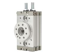 Wakects Attuatore Pneumatico Doppio Effetto Rack e Pignone, Regolabile | Cilindro pneumatico in lega di alluminio, regolazione oscillazione 0,2-1 s, porta di ingresso M5x0,8, predisposizione per