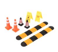 Wakects Auto Modello Rallentatore 1/18 1/24 Plastica Scena Realistica | Plastica Durevole, Dettagli Realistici, Scenario Cono Stradale, Decor Veicolo Arrampicata, Adatto 1/18 1/24, Facile