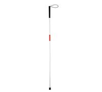 Wakects - Bastone passeggio per ciechi, pieghevole e antiscivolo, in lega di alluminio, asta riflettente per gli occhi, supporto mobile per i malindicatori (lunghezza: 124 cm)
