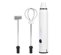 Wakects Batteria Ricaricabile, Facile da Usare, Tre velocità di Miscelazione, Design Ergonomico, Mini Brodo di Latte, 2 Teste di Frusta, Portatili, a Basso Rumore, Controllo, Ricarica USB, Adatto