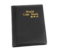 Wakects Book da Collezione di Monete Album Monete 120 Tasche Coin Collecting Book for World Coins Caps Token con Titoli Sicuri Facili da Trasportare (BLACK)