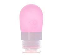 Wakects Bottiglia da Viaggio in Silicone, Contenitore Portatile per Cosmetici con Design a Bocca Larga, Chiusura Antigoccia per Shampoo Gel Doccia Disinfettante per le Mani (PINK)