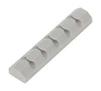Wakects Cable Management Organizer, Durevole Silicone 6-Pack (GRAY) | Clip per cavi autoadesive, impugnatura larga 23 mm, diverse opzioni di colore, portacavo per scrivania, uso in ufficio