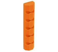 Wakects Cable Management Organizer, Durevole Silicone 6-Pack (ORANGE) | Clip per cavi autoadesive, impugnatura larga 23 mm, diverse opzioni di colore, portacavo per scrivania, uso in ufficio