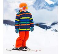 Wakects Caldi, Guantini per Bambini, da Sci Invernali per Esterno, 18 Cm per Bambini di 3-6 Anni Nei Colori più Richiesti (BLUE)