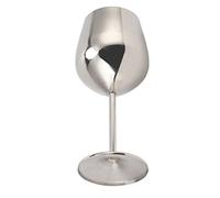 Wakects Calice da Vino in Metallo Bicchiere da Vino in Acciaio Inossidabile Calice Elegante con Base Ampia e Stabile Impugnatura Comoda Mantiene le Bevande Refrigerate per Feste, Banchetti Nuziali,