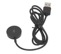 Wakects Caricabatterie Magnetico per Smartwatch, Caricabatteria per Smartwatch Sostitutivo Antiscivolo da 5 V Plug and Play con Ricarica Automatica con Porta USB per la Casa (BLACK)