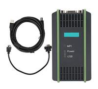 Wakects Cavo di Programmazione PLC USB-MPI, 6GK1571-0BA00-0AA0 Supporto MPI PPI Programmazione Porta DP Connettori Nichelati Adattatore PC per S7-200-300/400