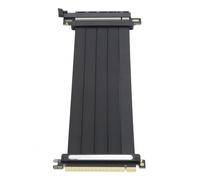 Wakects Cavo di Prolunga PCIe 4.0 X16, Cavo Riser GPU Placcato Argento da 180 Gradi Alimentatore 12V Schermato EMI Z690 (300 mm)