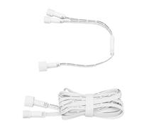 Wakects Cavo di Prolunga per Esterni Cavo di Prolunga in PVC da 16 Piedi con Sdoppiatore a Y da 1 Piede IP68 22 AWG Plug and Play per Garage Tetto del Patio per Luci Gove Pro H705C H706A H706C