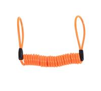 Wakects Cavo Elastico a Spirale Antifurto per Promemoria Blocco Disco, Arancione