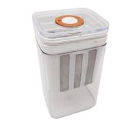 Wakects Colino per Yogurt Macchina per Yogurt Greco in Plastica 1100 Ml Filtro a Rete Fine con Coperchio per Registrazione del Tempo 17,5 X 11 X 9 Cm per Formaggio Fatto in Casa e Uso in (WHITE)