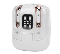 Wakects Confezione da 2 Auricolari Wireless Bluetooth 5.4 Display LED Bassa Latenza 50 Ms Gaming Stereo Connessione Indipendente 24 Ore di Riproduzione per Coppie Viaggi Palestra PC ABS (WHITE)