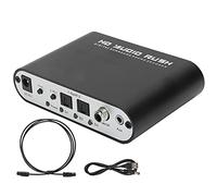 Wakects Convertitore Digitale, Decodificatore DTS AC-3 5.1CH Convertitore Digitale da Coassiale Ottico Ad Analogico con Interruttori Multicanale per DVD PC Home Theater (Host+USB+fibra ottica)