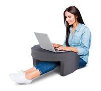 Wakects Cuscino da Lettura, Cuscino da Scrivania in Memory Foam, Grande Cuscino da Gioco per Grembo, Morbido Cuscino per Bracciolo per Laptop con Tasca Laterale per Lavorare a Maglia