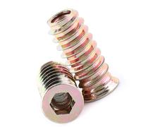 Wakects Dado della Testa di Guida Esagonale, Dado per Inserto Durevole 20 Pc per Mobili in Legno per Lavorazione del Legno (M6*25 mm)