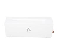 Wakects Diffusore d'Aria a ABS Diffusore di Oli Essenziali a 320ml Nebbia per Camino 3D con Luce Che Cambia Colore Spegnimento Automatico Funzionamento Silenzioso per Camera da Letto Ufficio (WHITE)