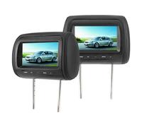Wakects Display per Testiera Auto 7 Pollici 800x480, Telecomando | Alloggiamento in ABS, Intrattenimento per Sedili Posteriori, compatibilità Universale, Doppio Ingresso Video, Supporti