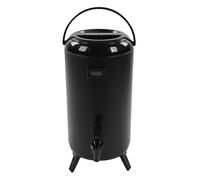 Wakects Distributore di bevande isolato 12 l, distributore di acqua calda, isolato per tè, display LCD, dispenser per bevande in acciaio inox, urna con treppiede pieghevole per negozi di latte