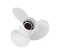 Wakects Elice a 3 Pale, Lega di Alluminio, Motori 25-60 CV, Esternali in Barca, Serratura del Vortice, Accelerare la Canalizzazione dell'Acqua, Denti della Spline del Rame, Resistente al Sale per