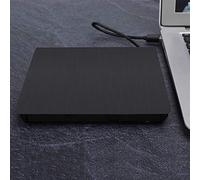 Wakects Esterno Lettore Ottico USB 3.0 9.5mm (BLACK) | CD ROM Alloggiamento, Materiale ABS, Aggiornamento Laptop, Compatibilità 9.5mm, Plug and Play, Trasferimento 5Gbps