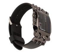 Wakects Fantastico Orologio Binario, Design a Forma di Granchio, Display LED, Cinturino in Silicone, per Uomini e Donne, Elegante Orologio Digitale,